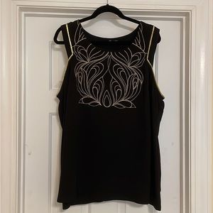 Gold Embroidered Top